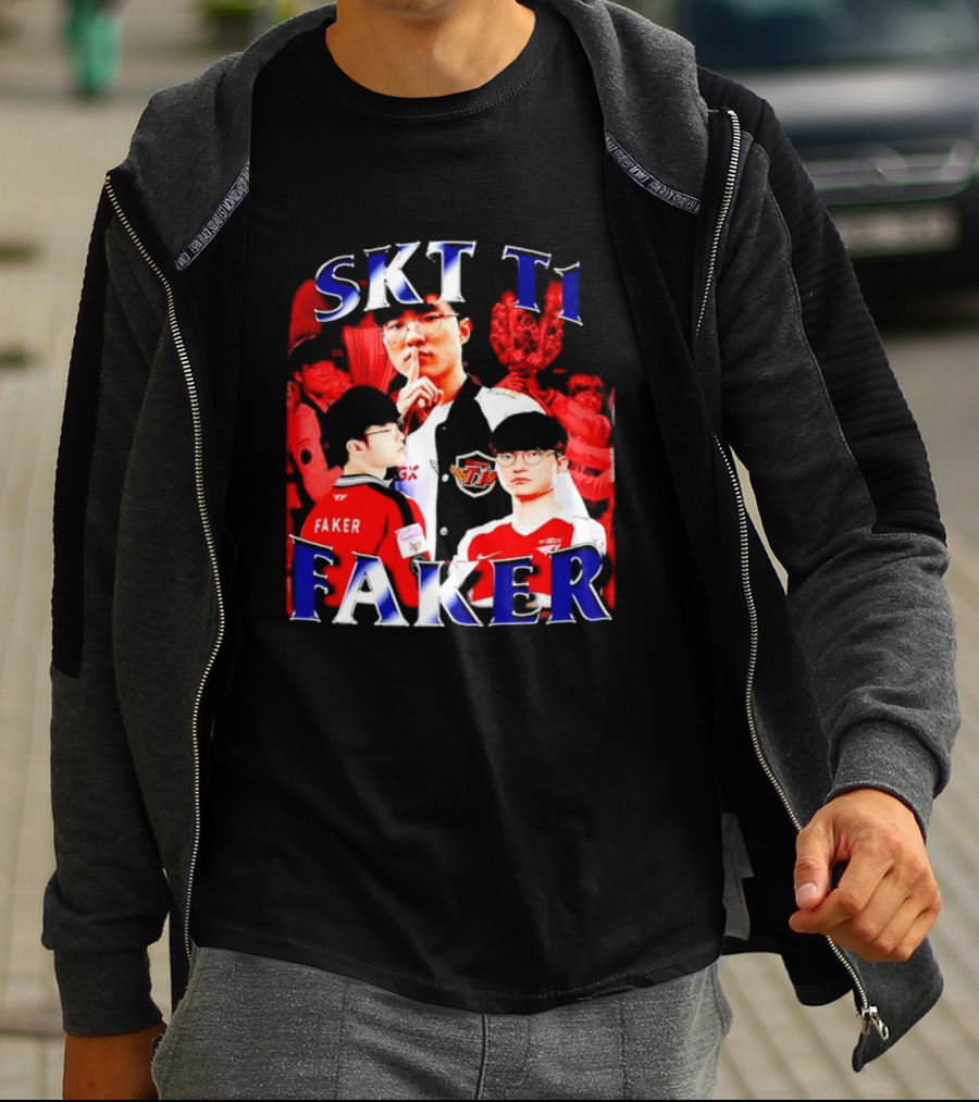 SKT T1 Faker Vintage Champion Legacy T-Shirt