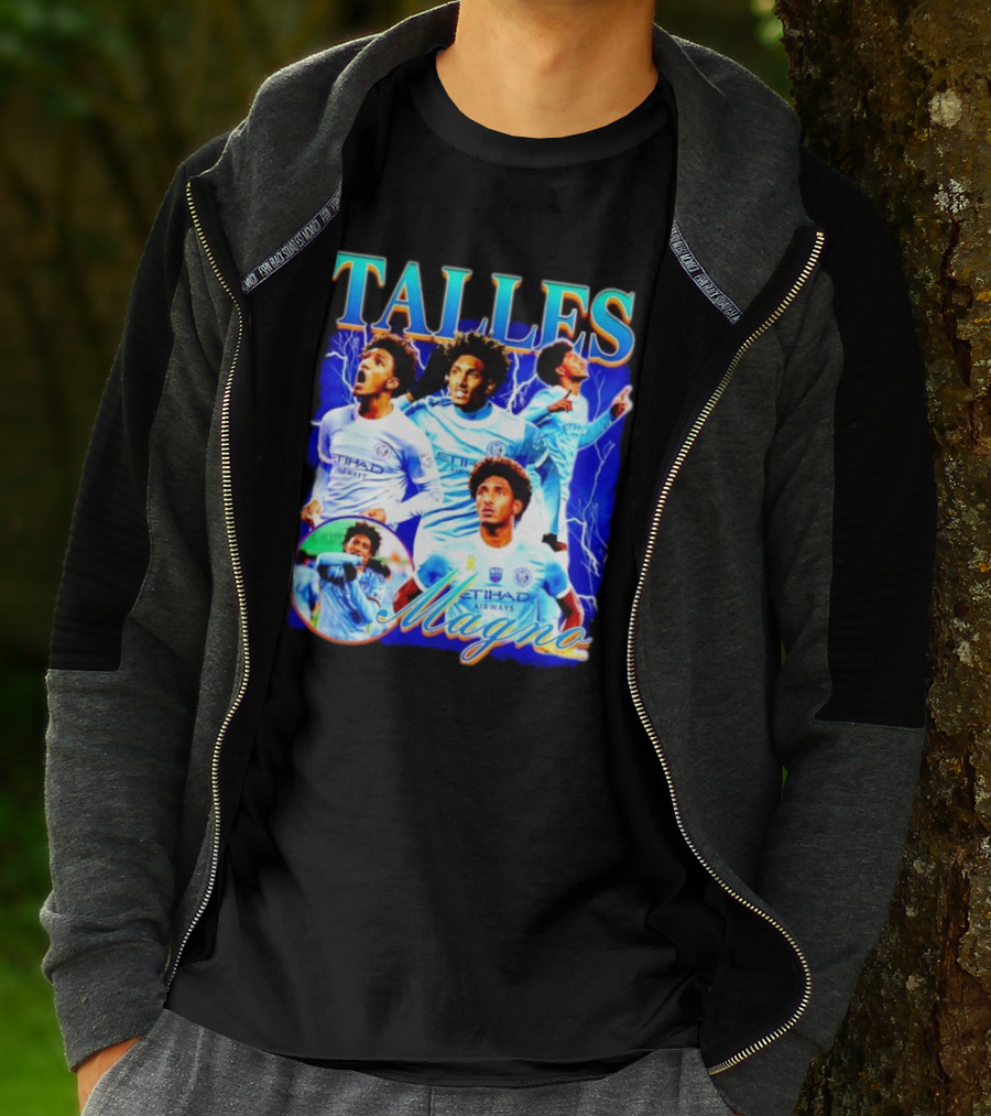 Talles Magno Etihad Airways Lightning Soccer Montage T-Shirt