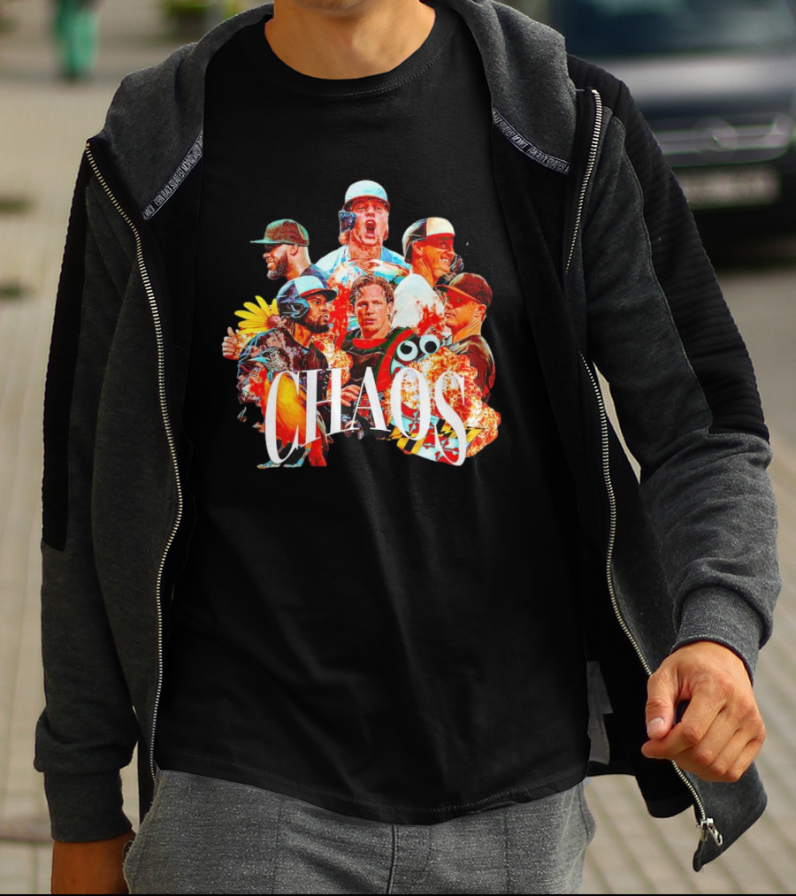 CHAOS Baltimore Orioles Baseball Players Action Collage T-Shirt