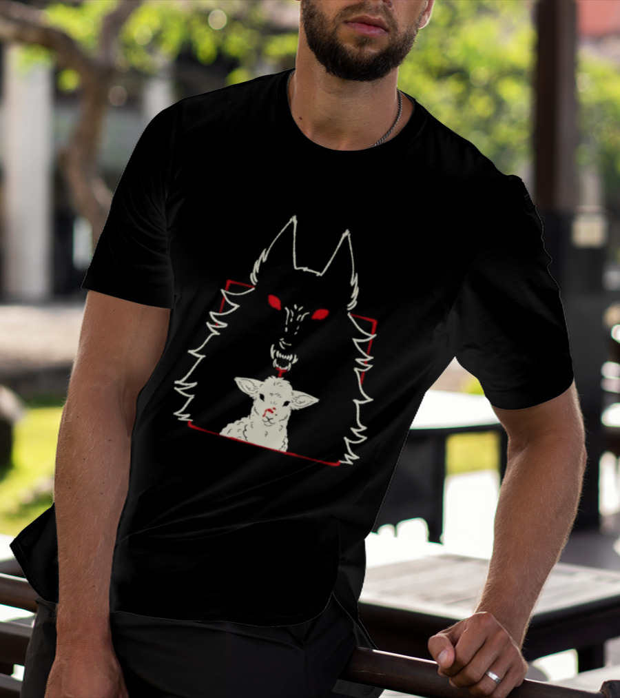 Duplicity By Morsusmania Wolf And Lamb Duality T-Shirt