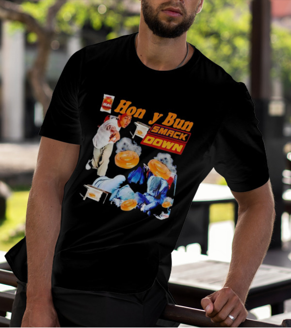 Honey Bun Smackdown Action Scene With Fighting Moves And Buns T-Shirt