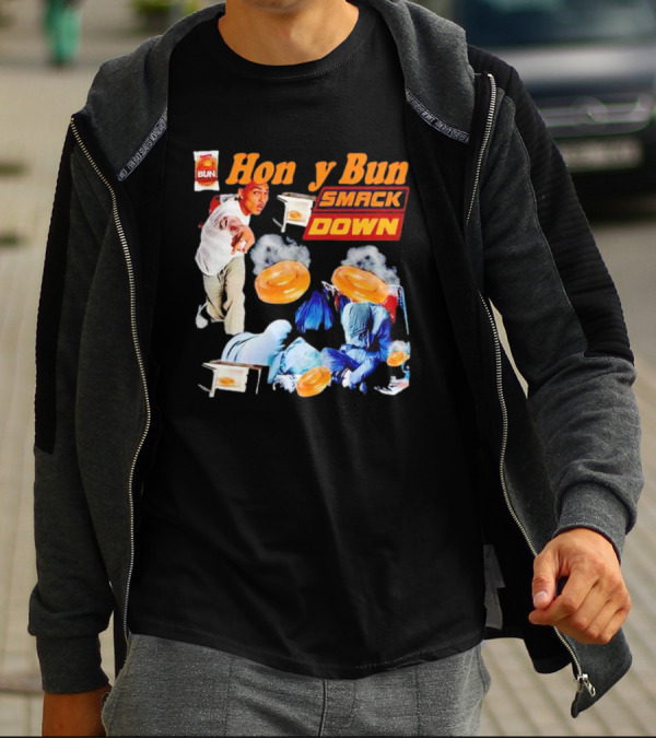Honey Bun Smackdown Action Scene With Fighting Moves And Buns T-Shirt