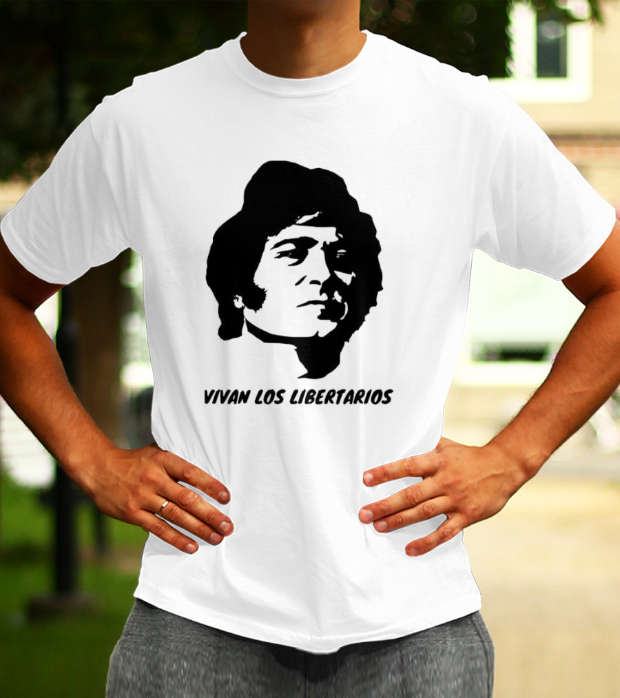 Vivan Los Libertarios Libertarian Iconic Face T-Shirt