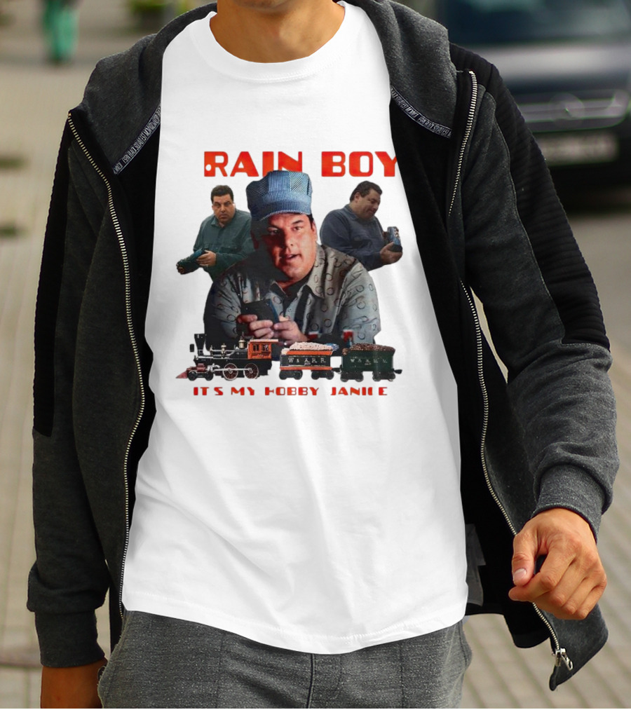 Tony Soprano Train Boy It's My Hobby Janice T-Shirt