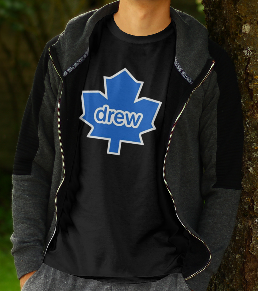 Toronto Maple Leaf Drew Logo Blue Leaf T-Shirt