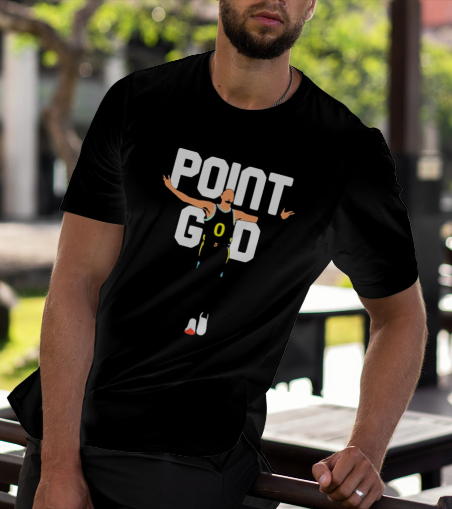 Point God Tyrese Haliburton Basketball Pose T-Shirt