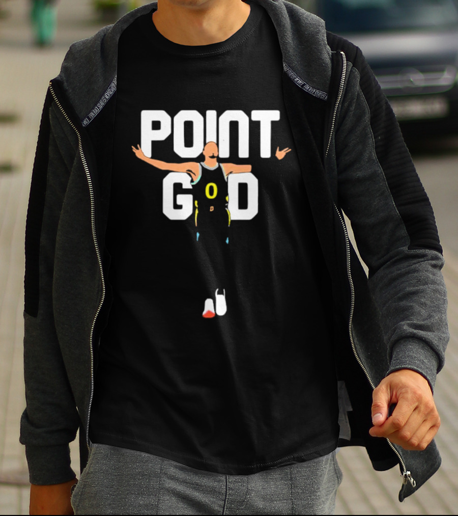 Point God Tyrese Haliburton Basketball Pose T-Shirt