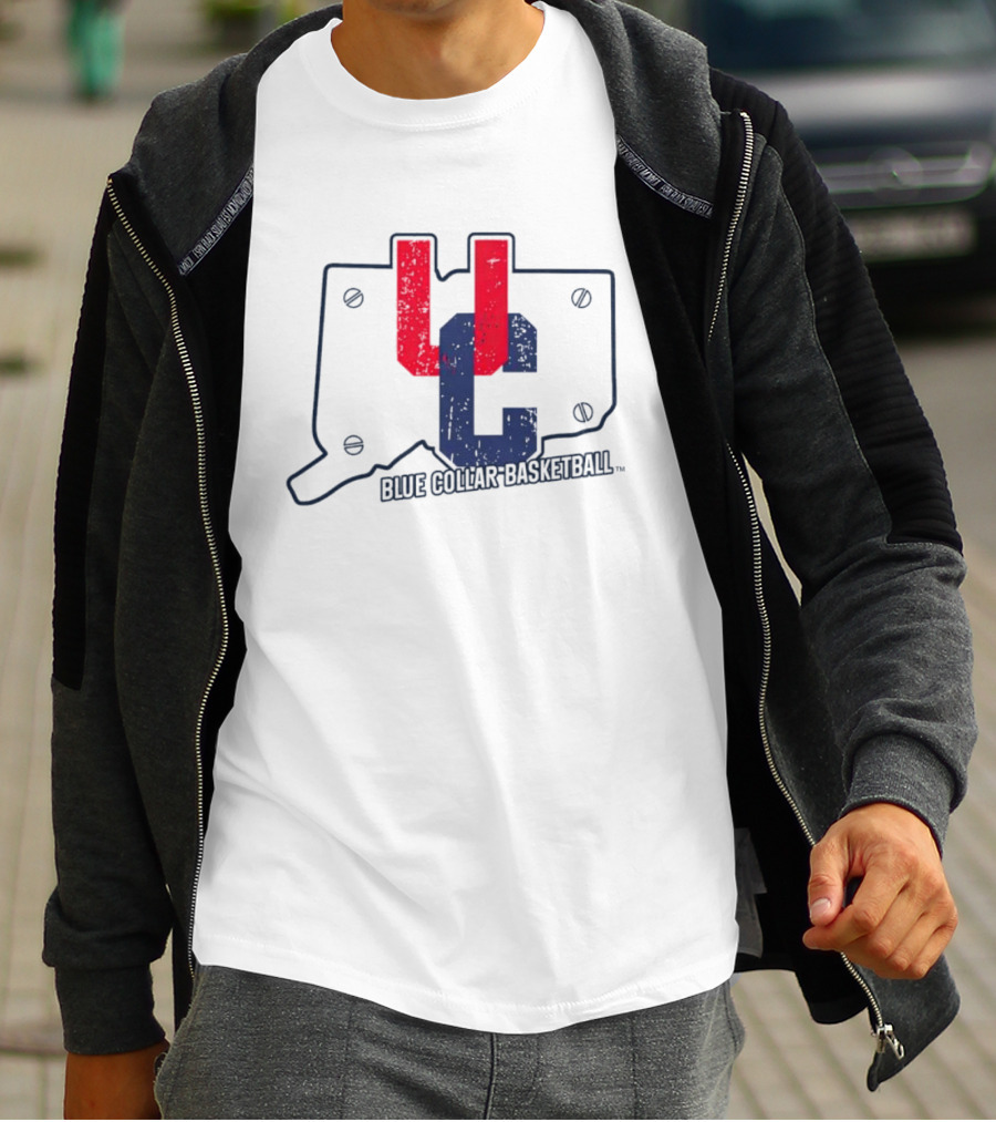 UC Blue Collar Basketball Connecticut T-Shirt