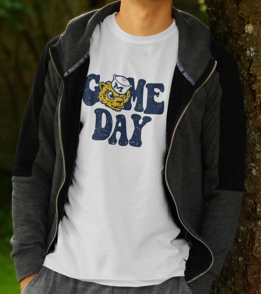 University Of Michigan Game Day Vintage Wolverine T-Shirt