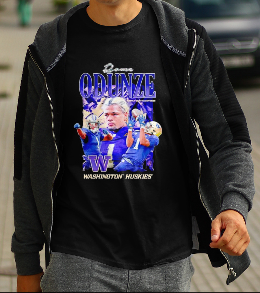 Rome Odunze Washington Huskies Montlake Icon Vintage T-Shirt