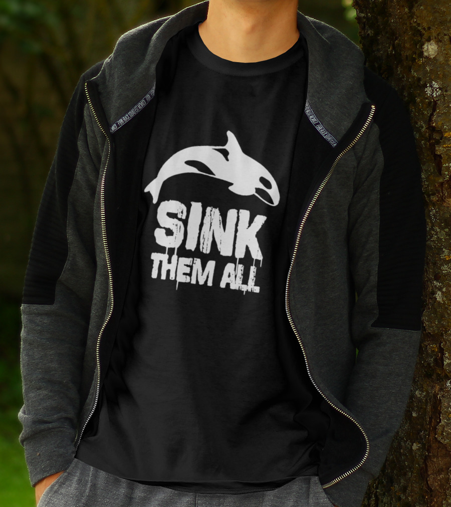 Sink Them All Whale T-Shirt