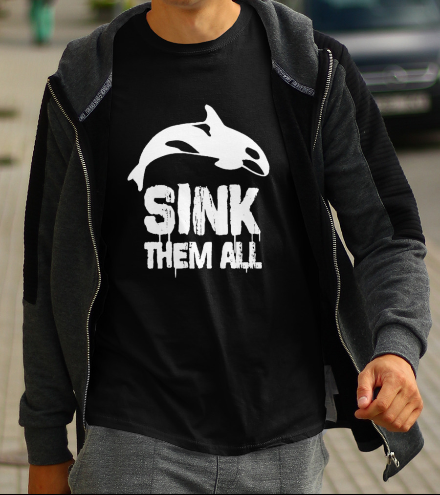 Sink Them All Whale T-Shirt