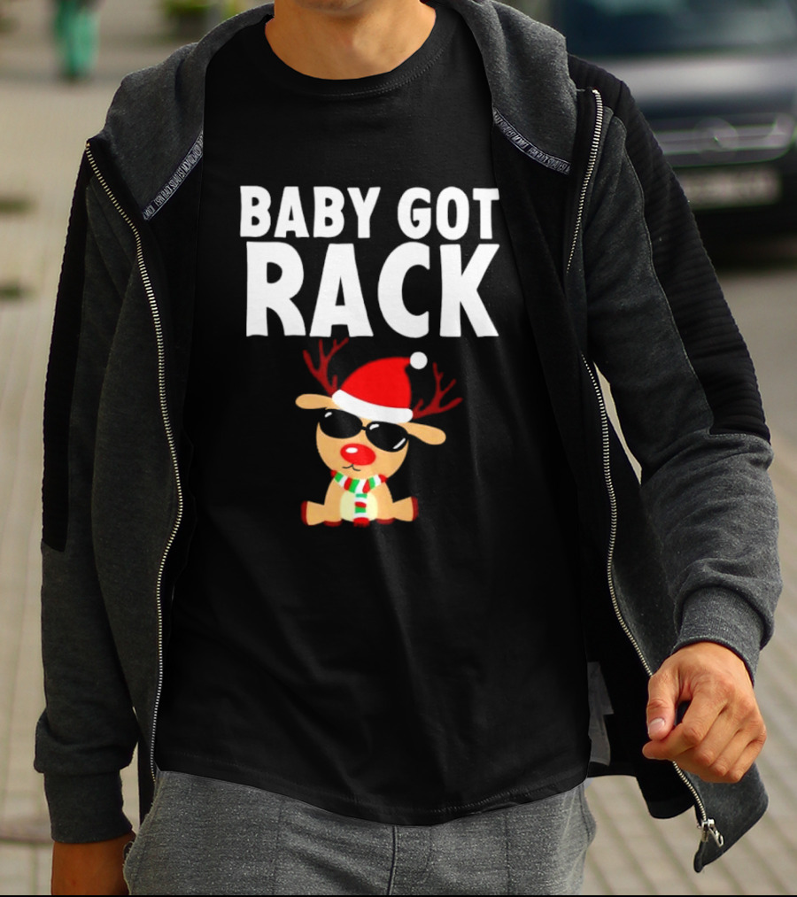 Baby Got Rack Reindeer Christmas T-Shirt