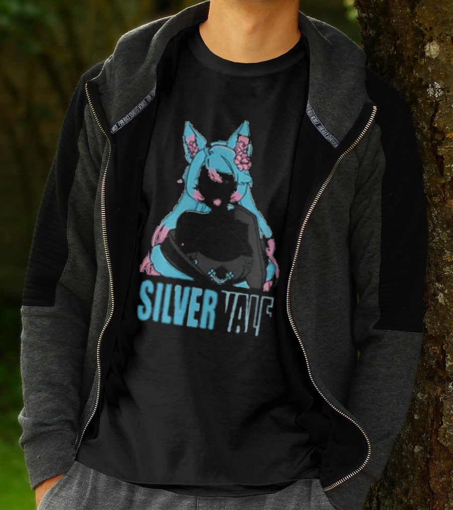 Silvervale Pastel Pop Anime Cat Ear Character T-Shirt