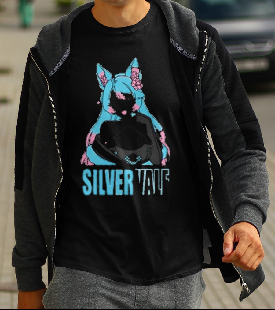 Silvervale Pastel Pop Anime Cat Ear Character T-Shirt