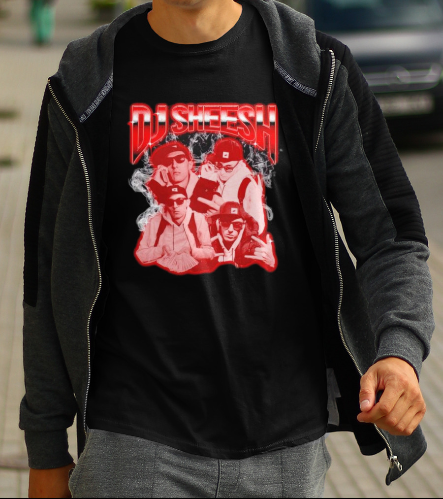 DJ Sheesh Smoking Cool Vibes With Cyclops Crew T-Shirt