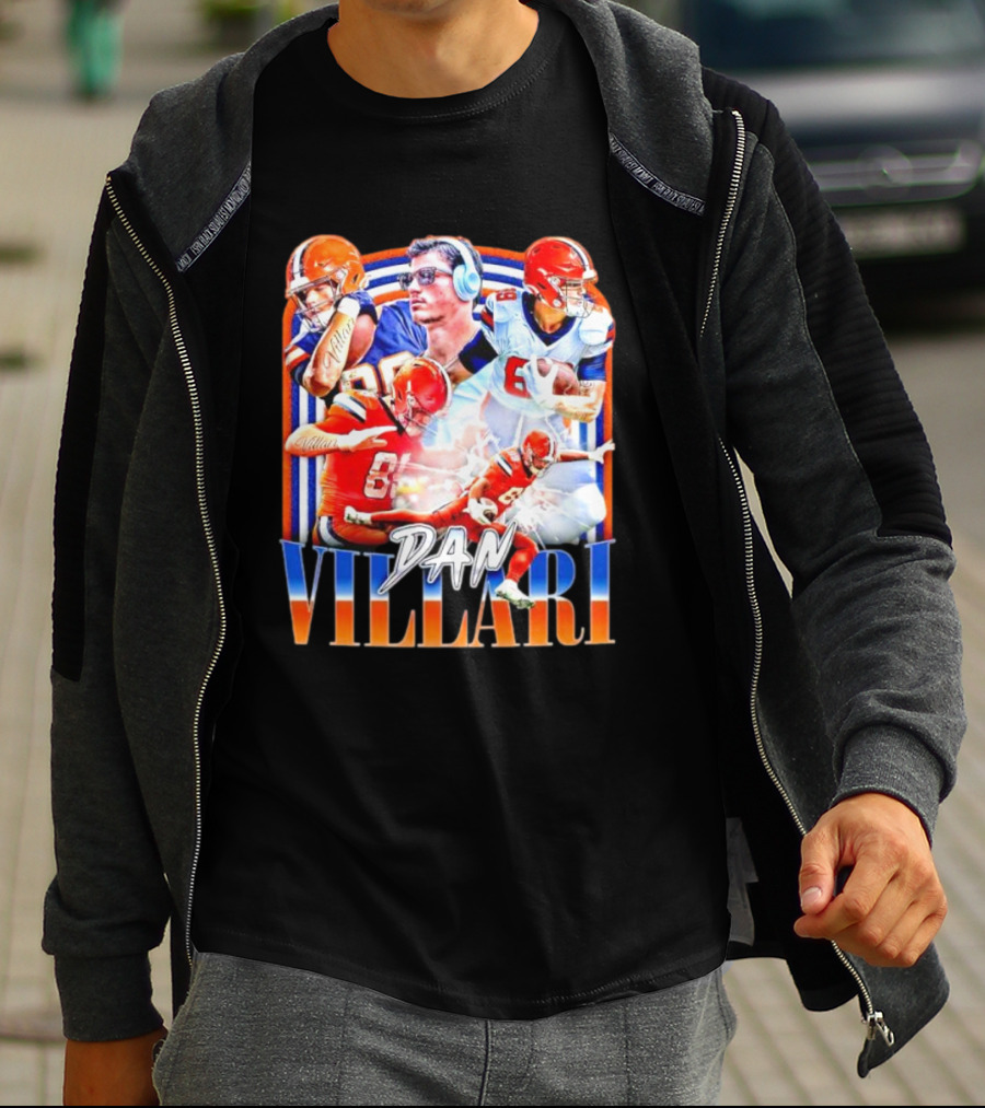 Dan Villari Vintage Football Montage T-Shirt
