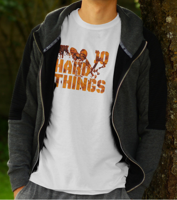 Do Hard Things Archery Bow And Arrow Drawing T-Shirt