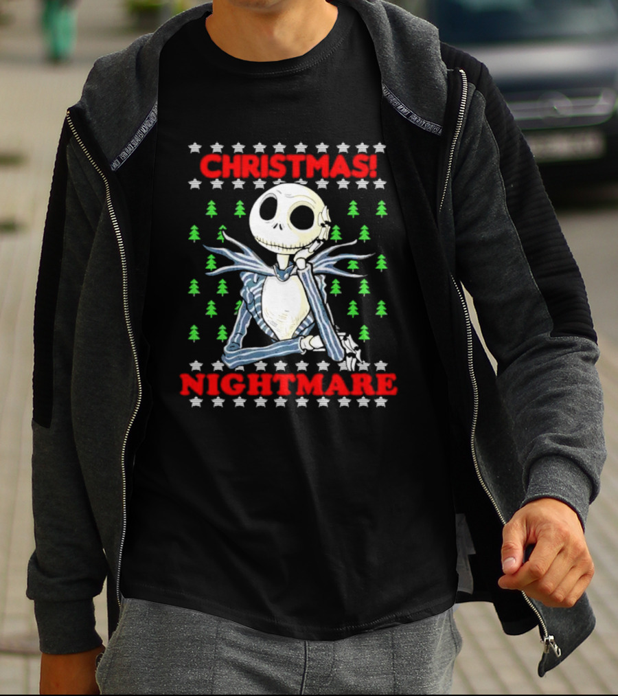 Jack Skellington Christmas Nightmare Ugly T-Shirt