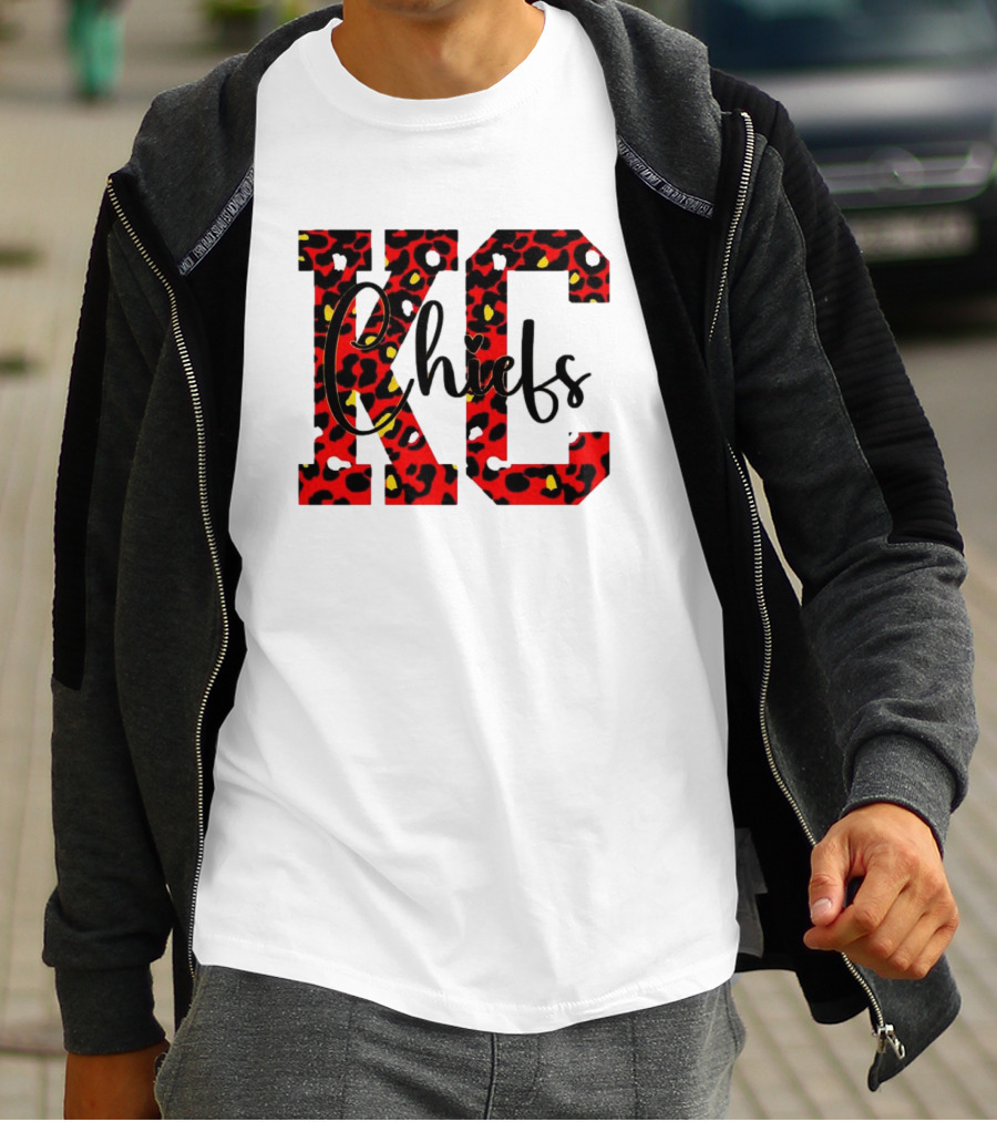 KC Chiefs Leopard Print T-Shirt