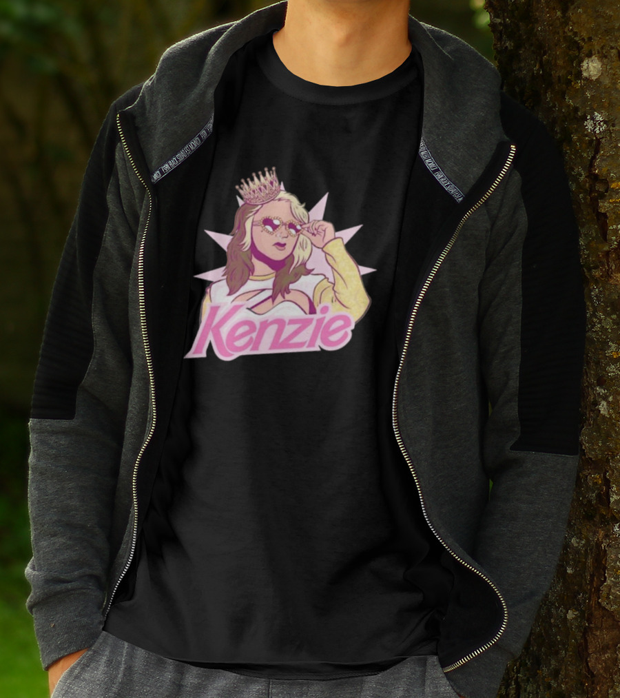 Kenzie Paige Pink Queen Icon With Crown And Sunglasses T-Shirt