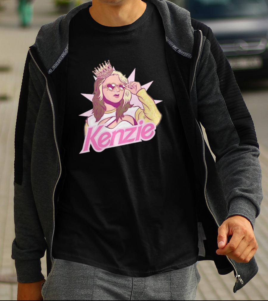 Kenzie Paige Pink Queen Icon With Crown And Sunglasses T-Shirt