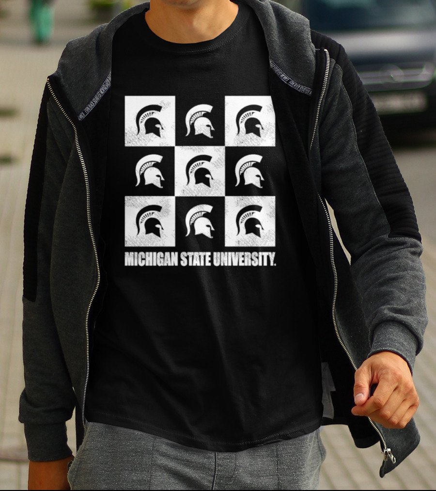 Michigan State University Spartan Checkerbox T-Shirt