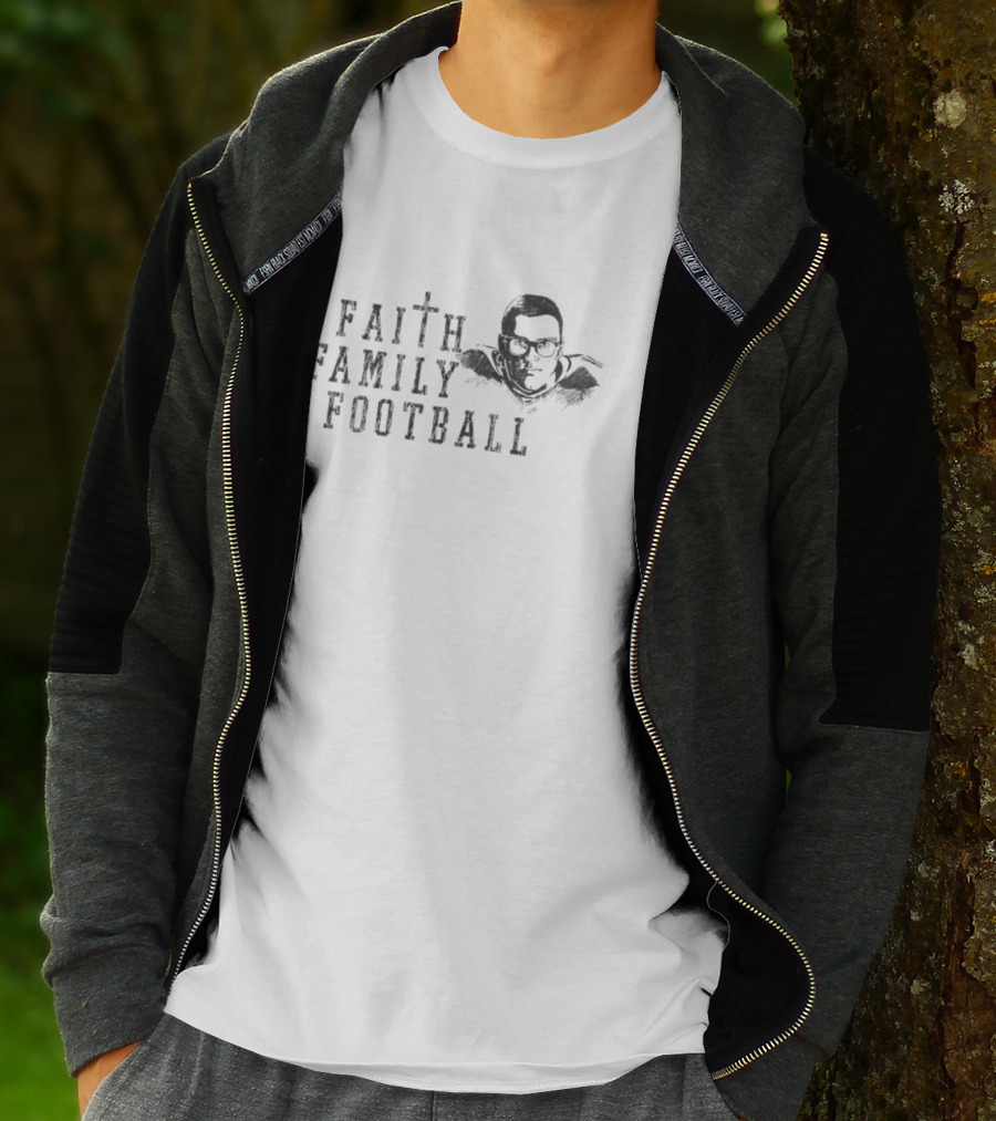 Faith Family Football Player T-Shirt