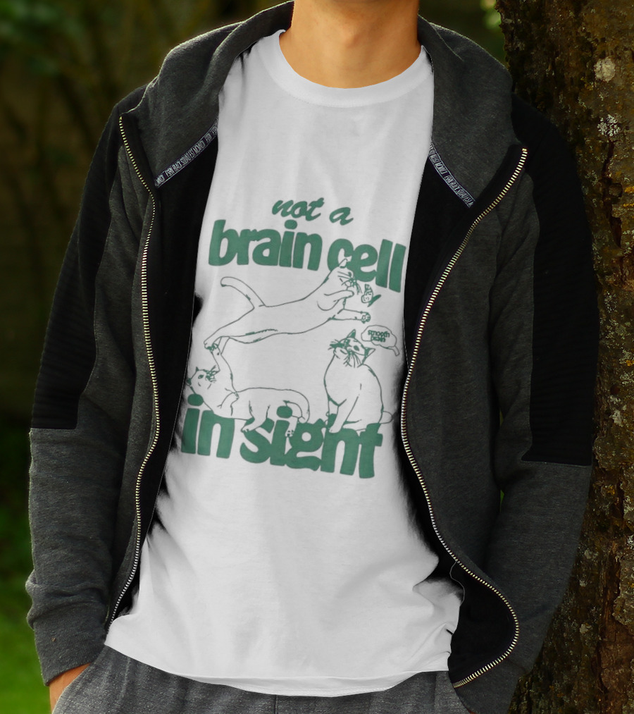 Not A Brain Cell In Sight Snoot Boopers Cats T-Shirt