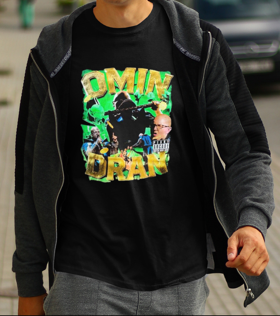 OMIN DRAN Arcade Vintage Parental Advisory T-Shirt