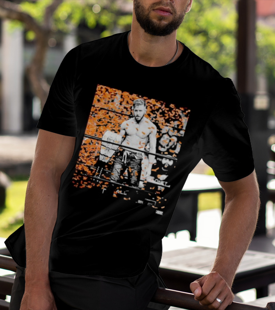 Orange Cassidy AEW Champion Confetti T-Shirt