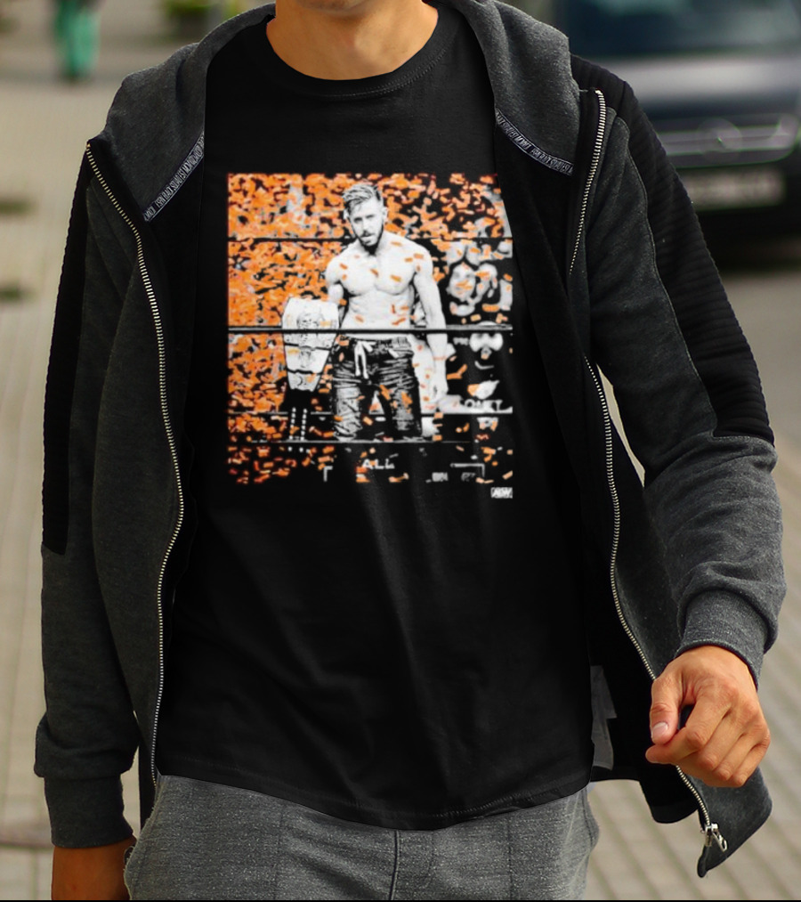 Orange Cassidy AEW Champion Confetti T-Shirt