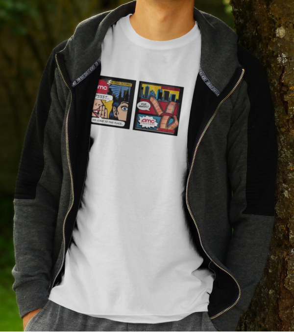 AMC PSSST Comic Pop Art Magic Theatres San Diego California T-Shirt