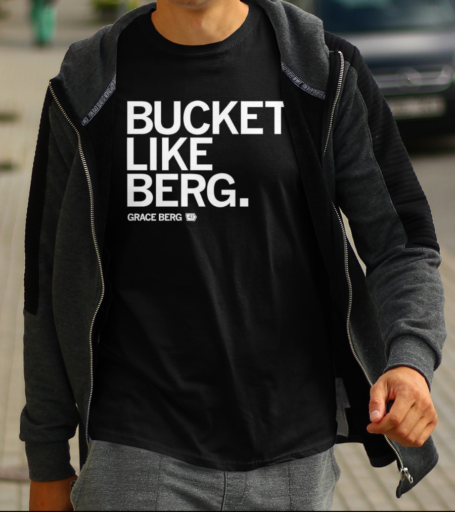 Grace Berg Bucket Like Berg Drake Bulldogs 43 T-Shirt