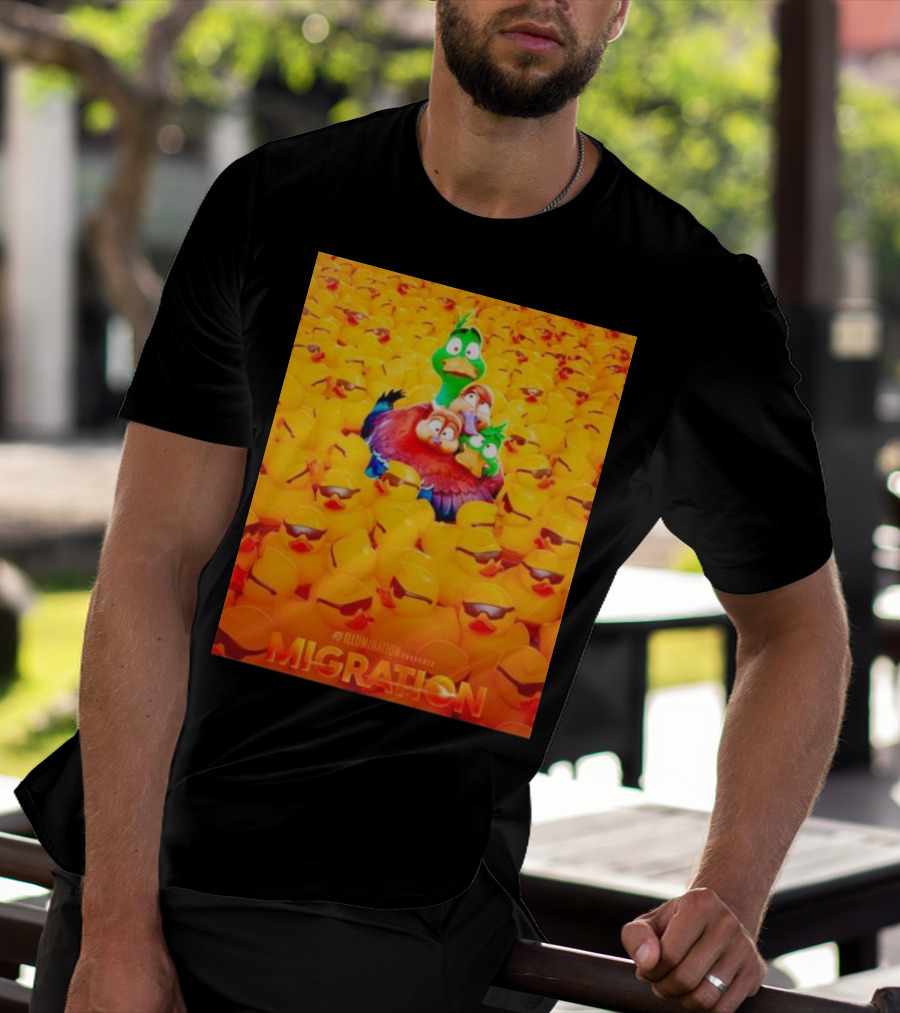Illumination Presents Migration Ducks In Sunglasses Scene T-Shirt