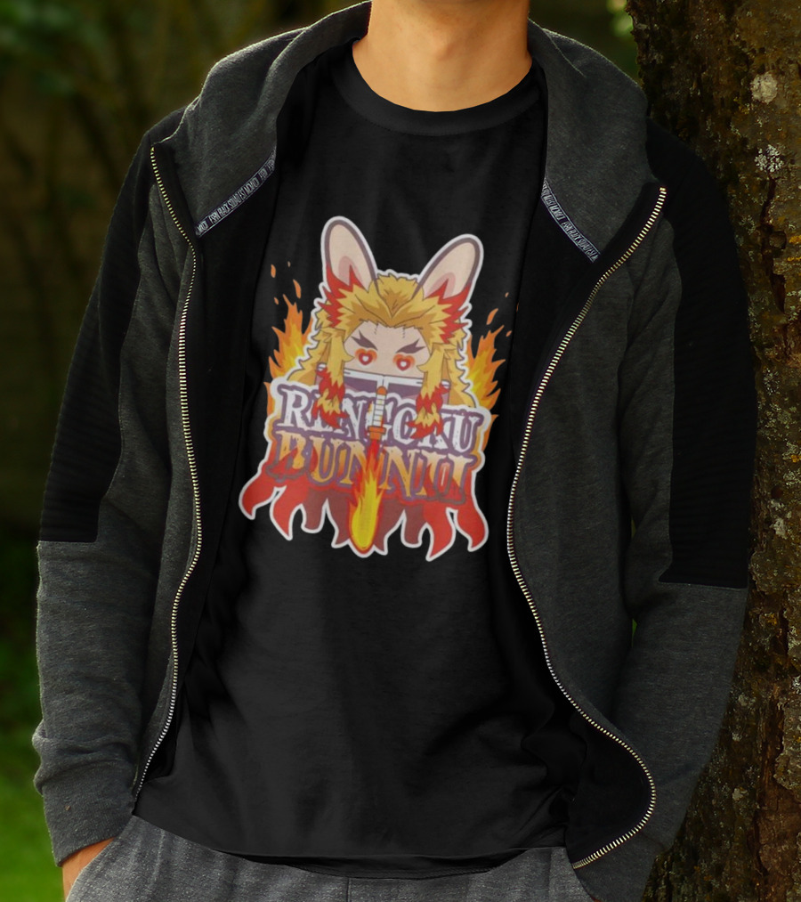 Bunnii Gang Rengoku Bunnii Fire Ears T-Shirt