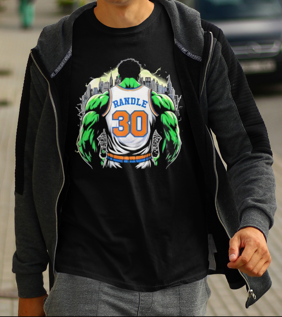 Julius Randle Hulk Rampage Randle 30 NYC Basketball Crossover T-Shirt