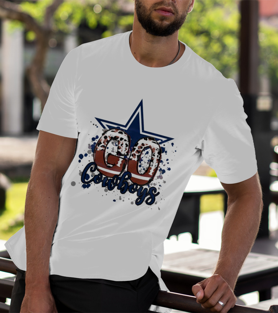 Go Cowboys Leopard Star T-Shirt