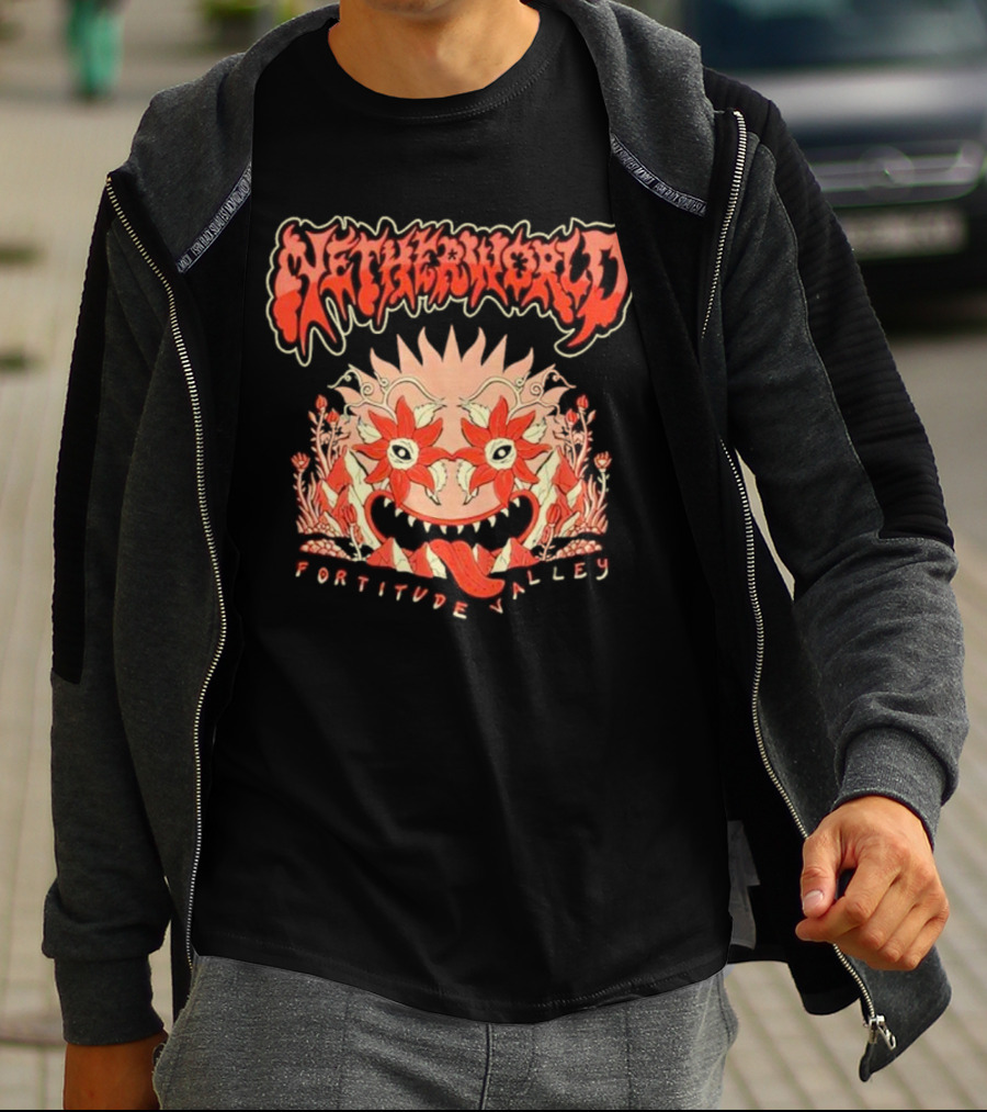 Netherworld Fortitude Valley Arcade Ghastly Floral T-Shirt