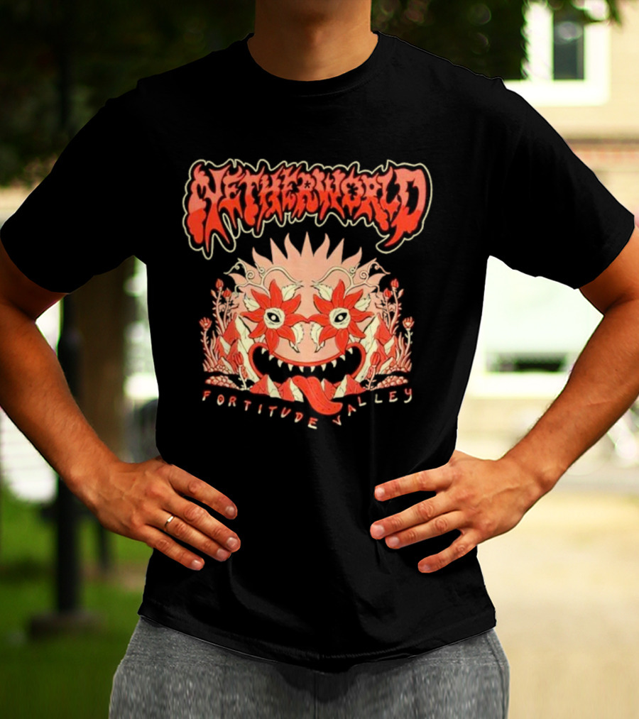 Netherworld Fortitude Valley Arcade Ghastly Floral T-Shirt