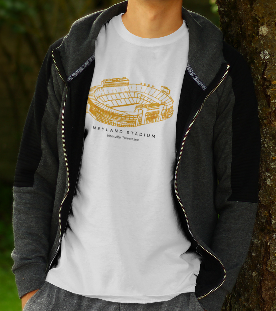 Neyland Stadium Knoxville Tennessee Volunteers Stadium Sketch T-Shirt