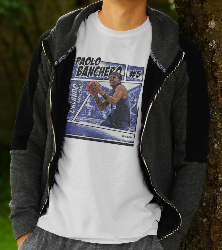 Paolo Banchero Orlando Basketball #5 NBPA Comic T-Shirt