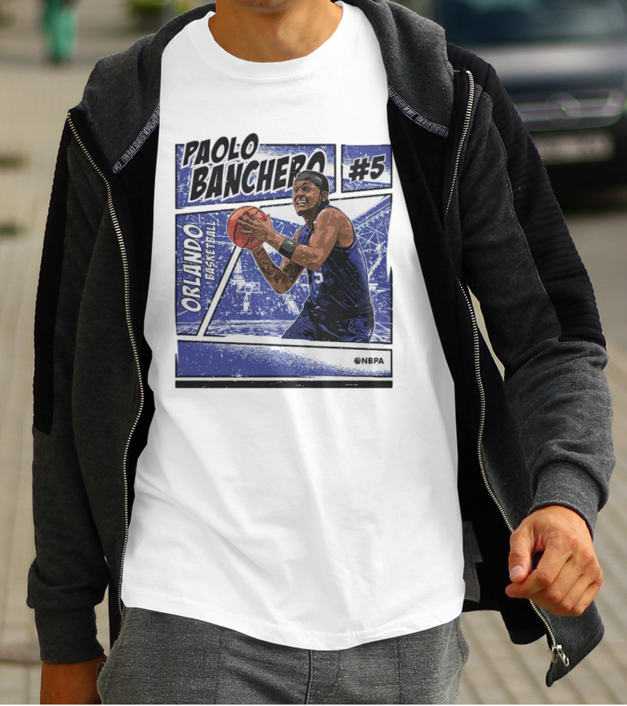 Paolo Banchero Orlando Basketball #5 NBPA Comic T-Shirt
