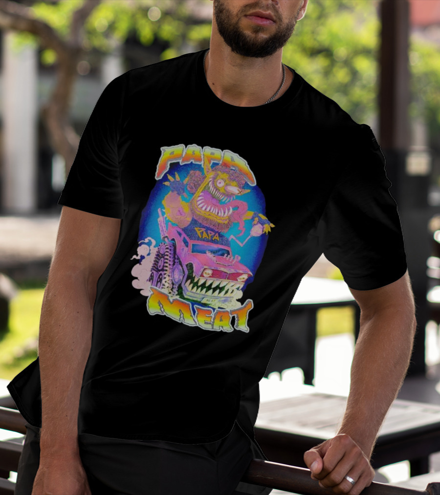 Papa Meat Monster Truck Adventure T-Shirt