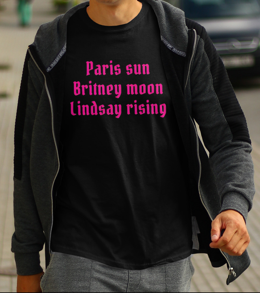 Paris Sun Britney Moon Lindsay Rising Nostalgia Retro T-Shirt