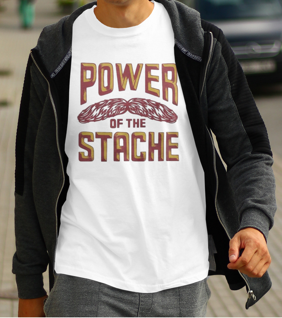 Power Of The Stache Iconic Mustache T-Shirt