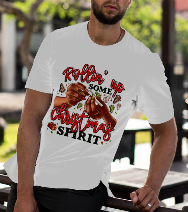 Rollin’ Up Some Christmas Spirit With Festive Candy Canes And Holiday Cheer T-Shirt