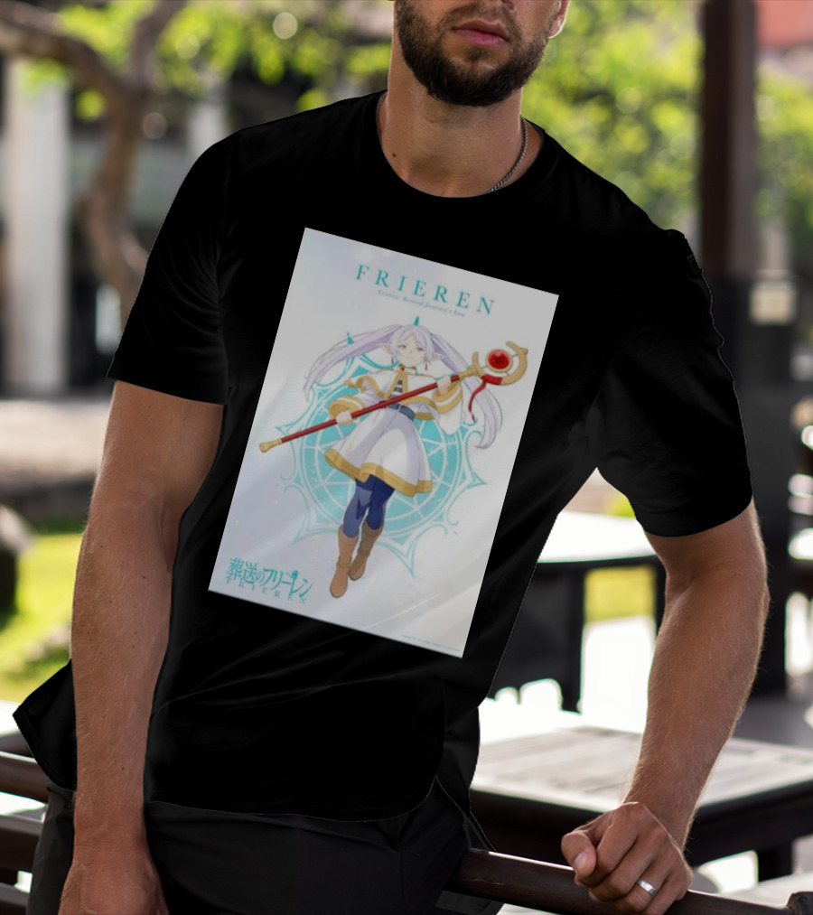 Frieren Beyond Journey's End Sousou No Frieren Anime Character Wand T-Shirt