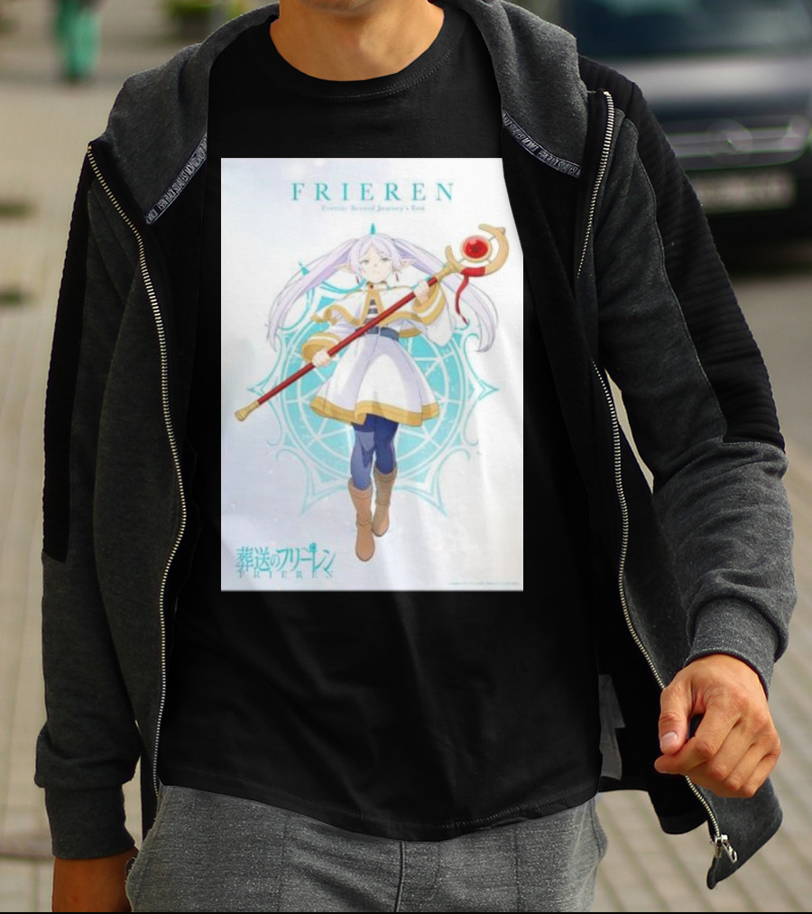 Frieren Beyond Journey's End Sousou No Frieren Anime Character Wand T-Shirt