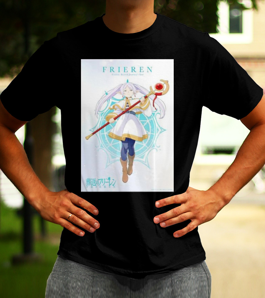 Frieren Beyond Journey's End Sousou No Frieren Anime Character Wand T-Shirt